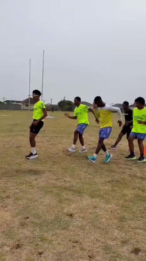 Pacific running with the team